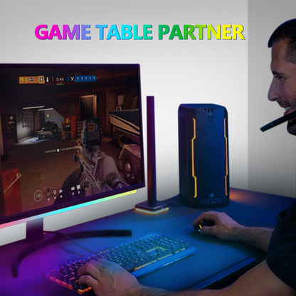 Smart RGB LED Under Monitor Light Bar Bluetooth APP Remote Control Computer Lamps Music Sync Timer Screen Hanging Desk Light