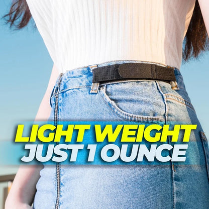 No Buckle Belt Stretch Elastic Jeans Belt Belt Buckle Elastic Waistband Lazy Invisible Belt Universal No Buckle Elastic Belt