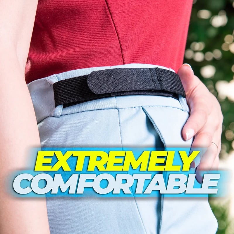 No Buckle Belt Stretch Elastic Jeans Belt Belt Buckle Elastic Waistband Lazy Invisible Belt Universal No Buckle Elastic Belt