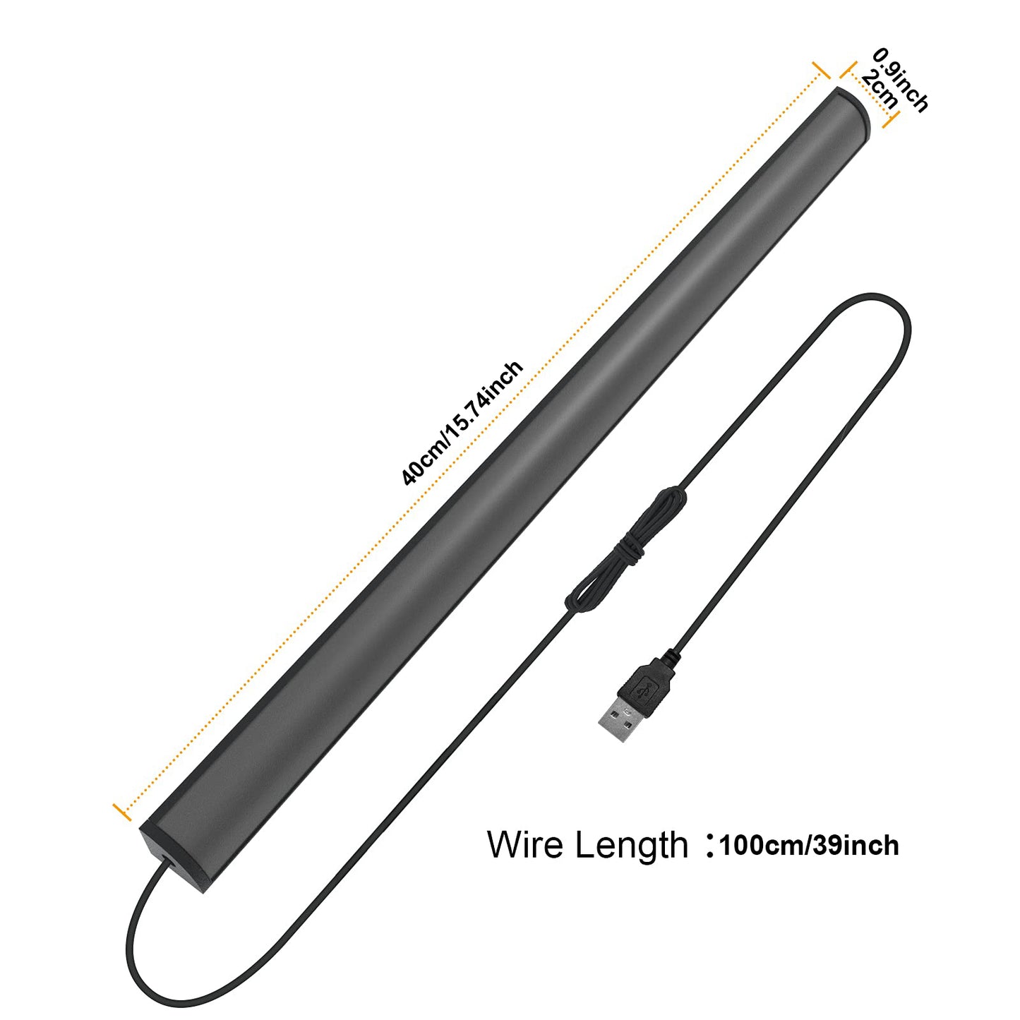 Smart RGB LED Under Monitor Light Bar Bluetooth APP Remote Control Computer Lamps Music Sync Timer Screen Hanging Desk Light