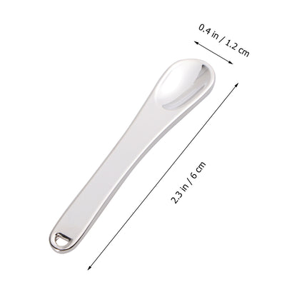 5Pcs Mini Makeup Spoon Beauty Scoop Face Mask Spatula Skincare Tool Metal Applicator For Cream Facial Testing Mixing