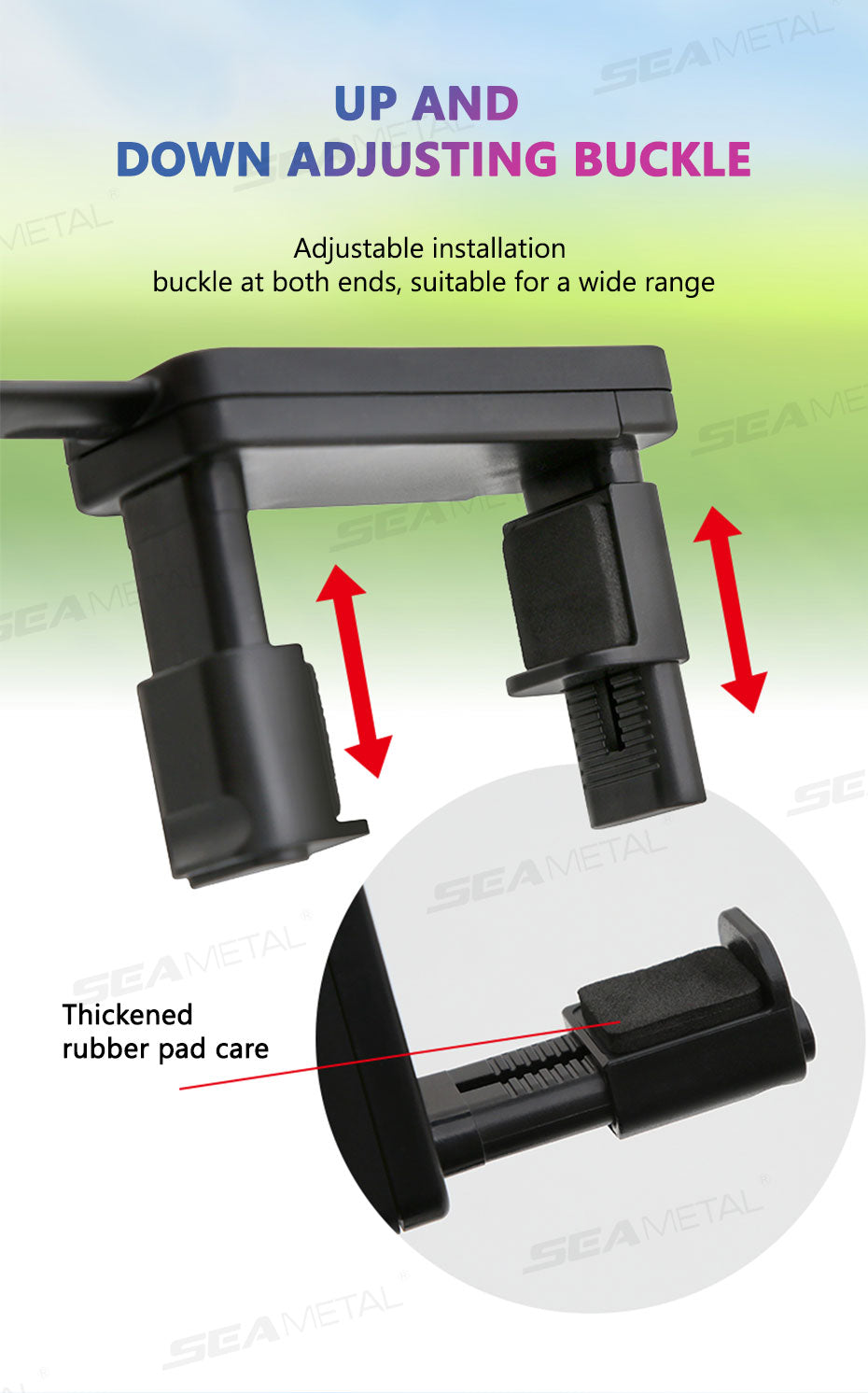 SEAMETAL Car Baby Observing Mirror Wide Angle Curve Rearview Baby Mirror 360-Degree Rotation Safe Driving Car Auxiliary Mirror