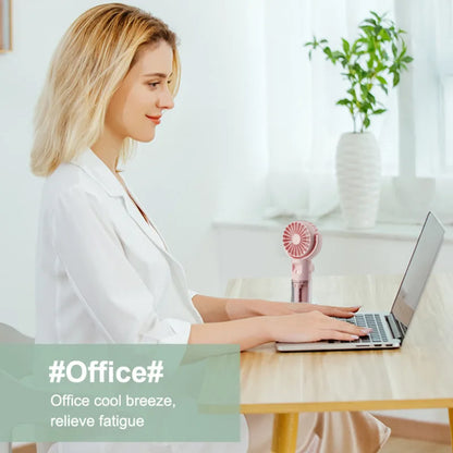 Mini Portable Handheld Fan With Spray Mister Humidifier USB Rechargeable Handheld Fan Adjustable Silent Water Spray Mist Fan