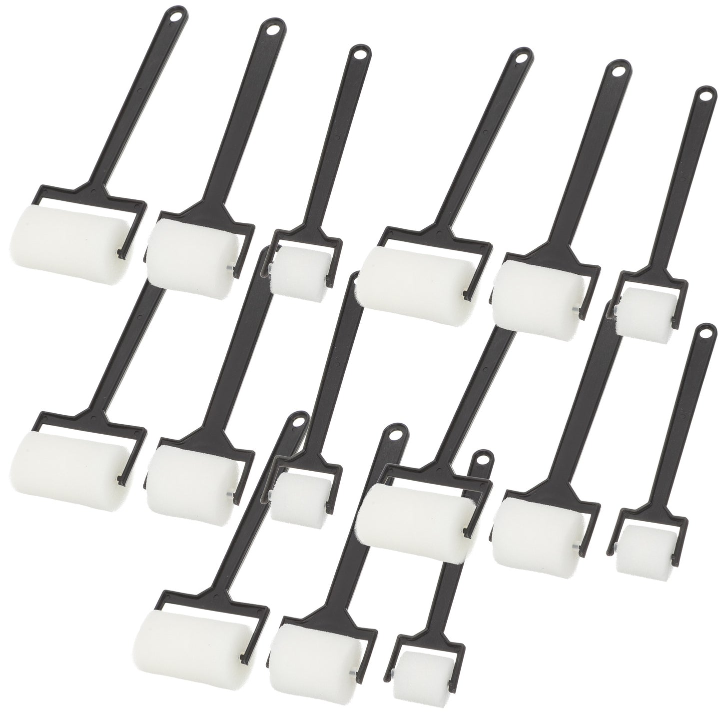 Foam Brushes 15Pcs Foam Paint Brushes Drawing Sponges Roller Kit Sponges Rolling Brush Rollers Foam Sponges Brush Painting