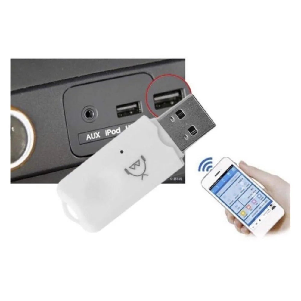 USB Bluetooth Audio Receiver Adapter for Car-Pen Drive-Wireless Music Streaming