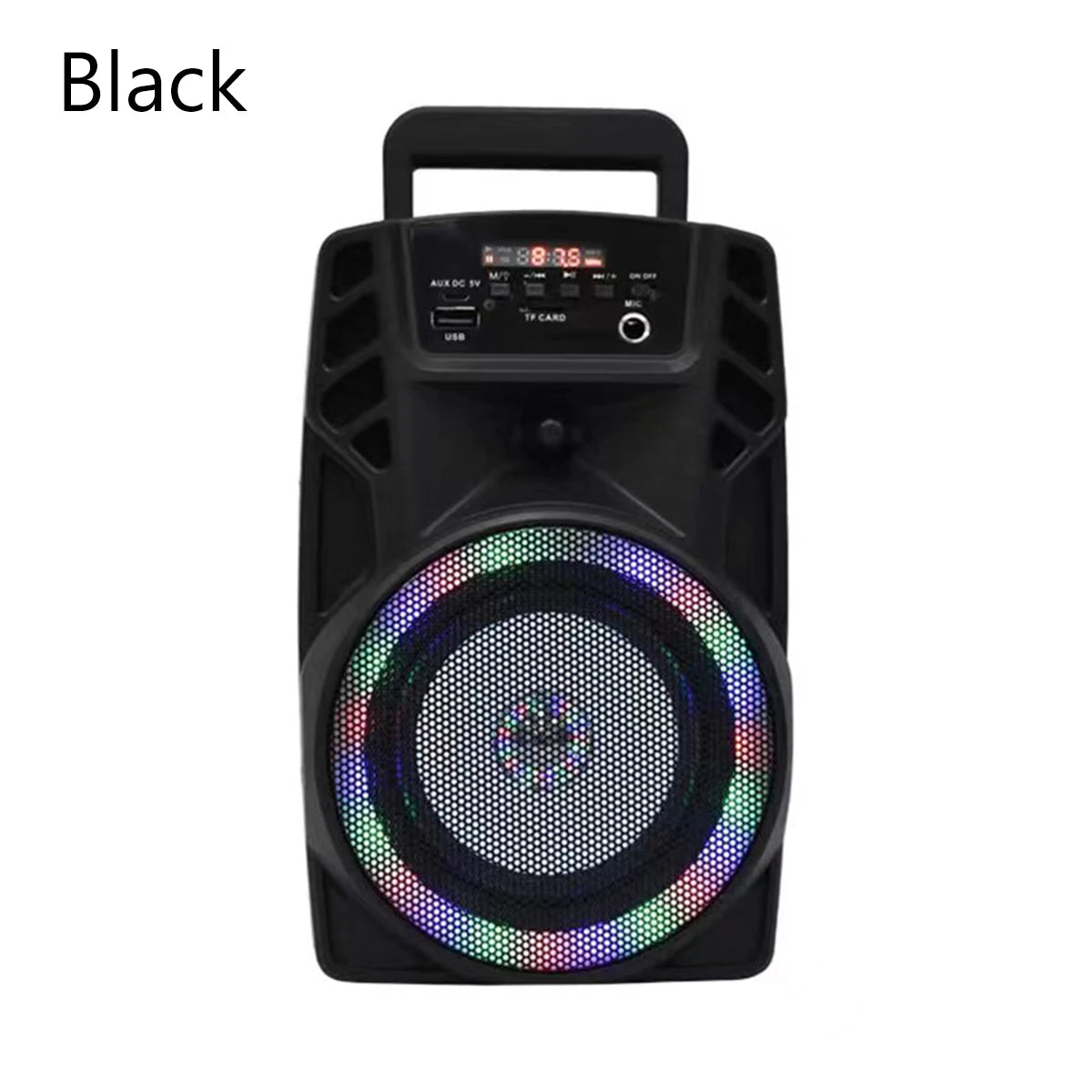 Bluetooth Speakers Portable Wireless Speaker 4 Inch with Rgb Led Light Stereo Sound