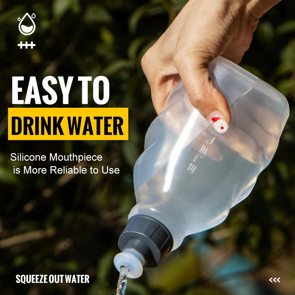 WRELS Sports Water Bottles Handheld Hydration Running Water Bottles BPA-Free Water Bottles for the Running Hydration Belt 250ml