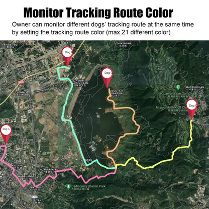 4G Dogs Pet Mini GPS Tracker Anti-Lost Collar Tracking Device Free Website APP