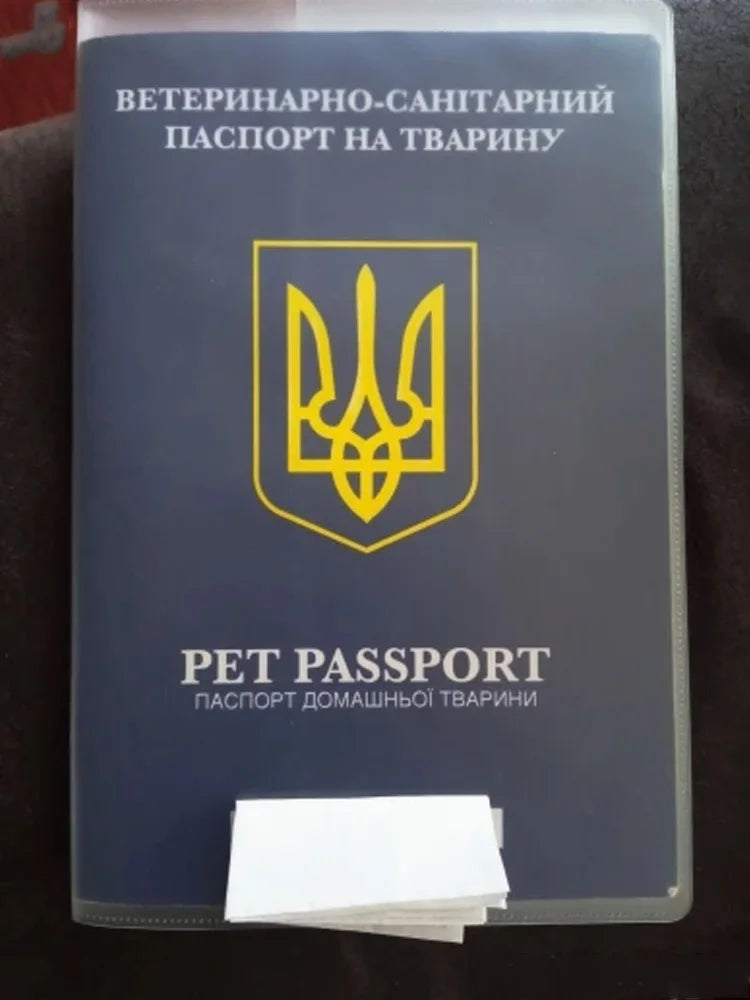 Travel Accessories EU Animal Pet Passport Cover Dog Pet Id Badge identification  Card Cover Passport for Pet Dog Cat