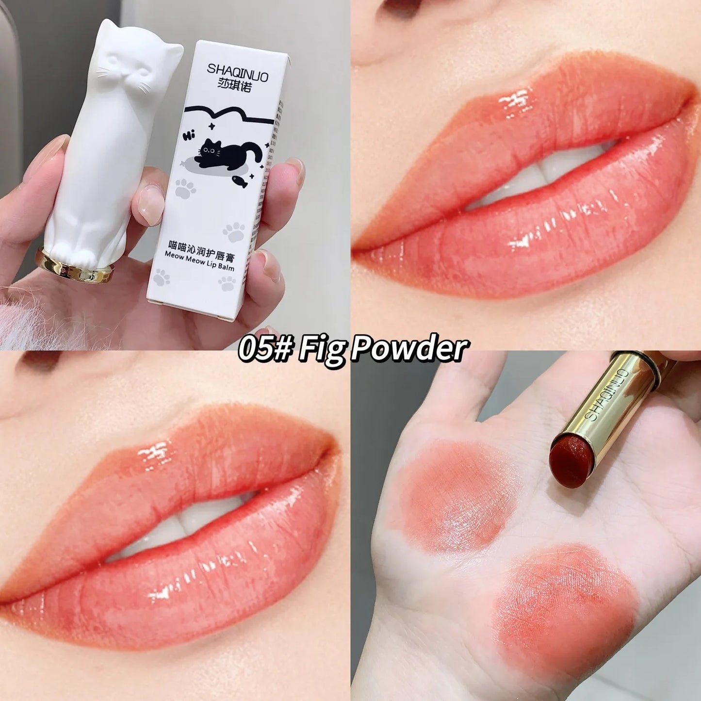 Cute Cat Lip Balm to Improve Lip Dryness And Improve Dull Skin Students Autumn And Winter Moisturizing And Hydrating Li