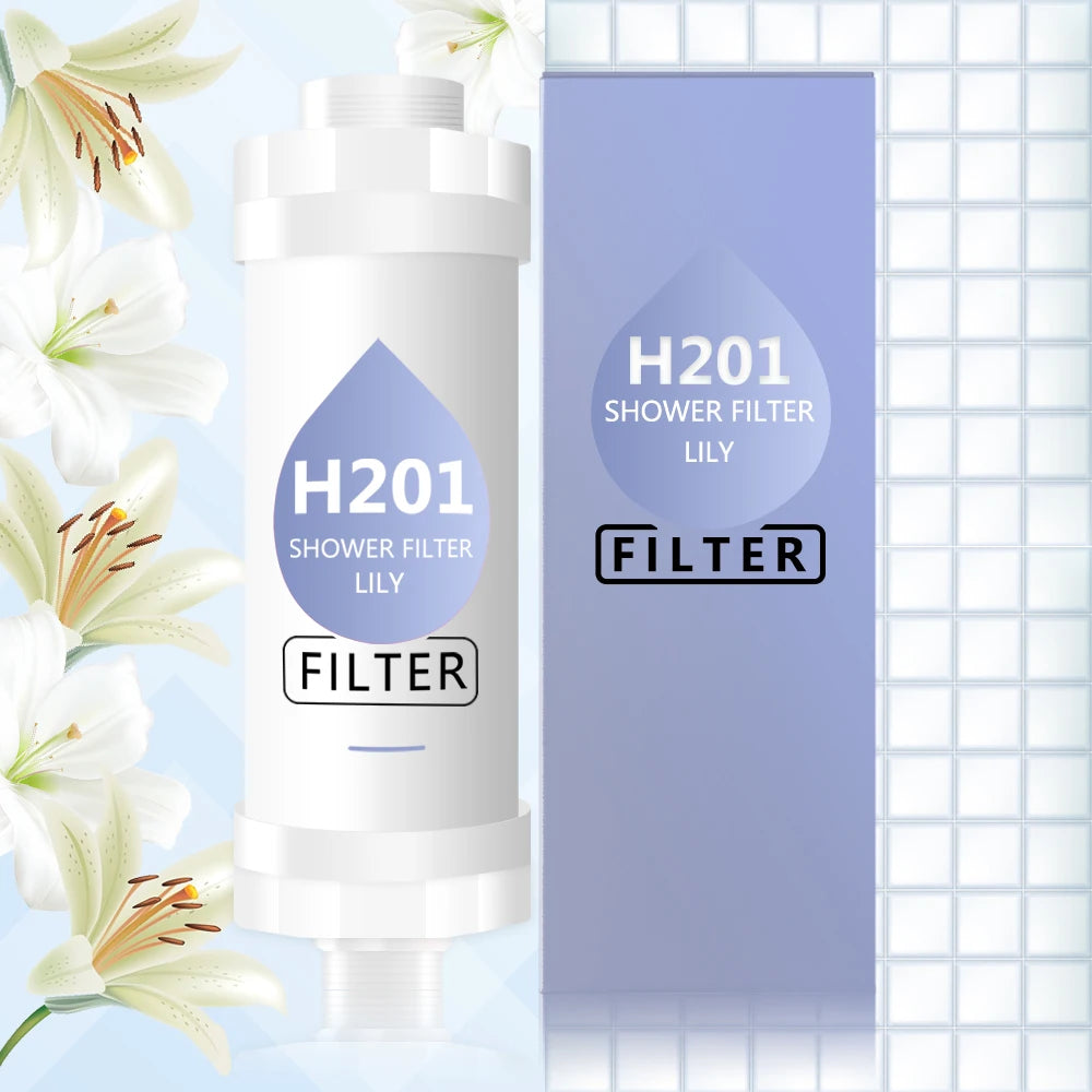 Vitamin C Shower Head Filter,Scented Bathing Shower Filter,Chlorine Removal Water Softener ,Natural Vitamin C Shower Filter