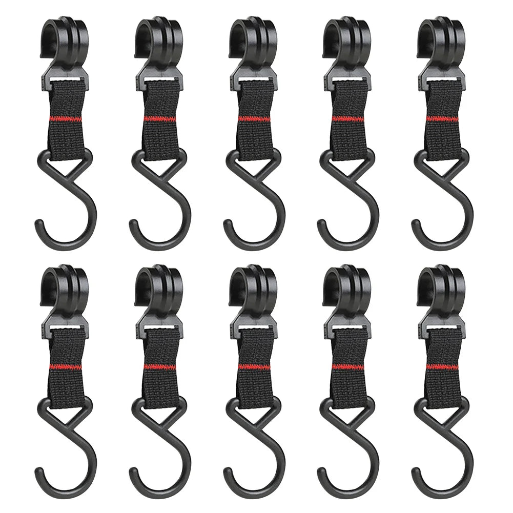 5/10pcs Outdoor Camping Moveable Hooks Detachable S-Shaped Hooks Hanging Storage Rack Multifunctional Outdoor Tools