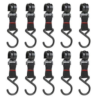5/10pcs Outdoor Camping Moveable Hooks Detachable S-Shaped Hooks Hanging Storage Rack Multifunctional Outdoor Tools