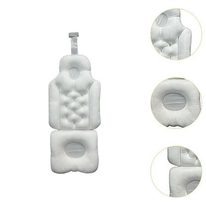 Full Body Bath Pillow Filling Ergonomic Spa Bath Pillow Luxury Bath Cushion Waterproof Back Neck Support Soft Bath Tub Pillow