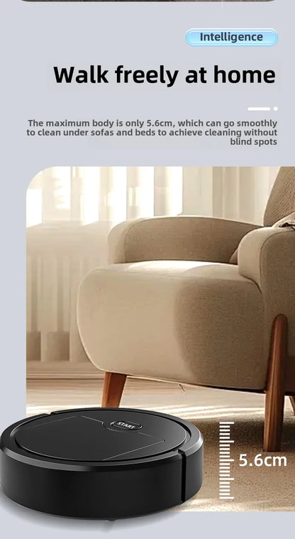 Mini Smart Household Robot Vacuum Cleaner Household Self-Cleaning Sweep and Wet Mopping  Rechargeable Electric Vacuum Robotic
