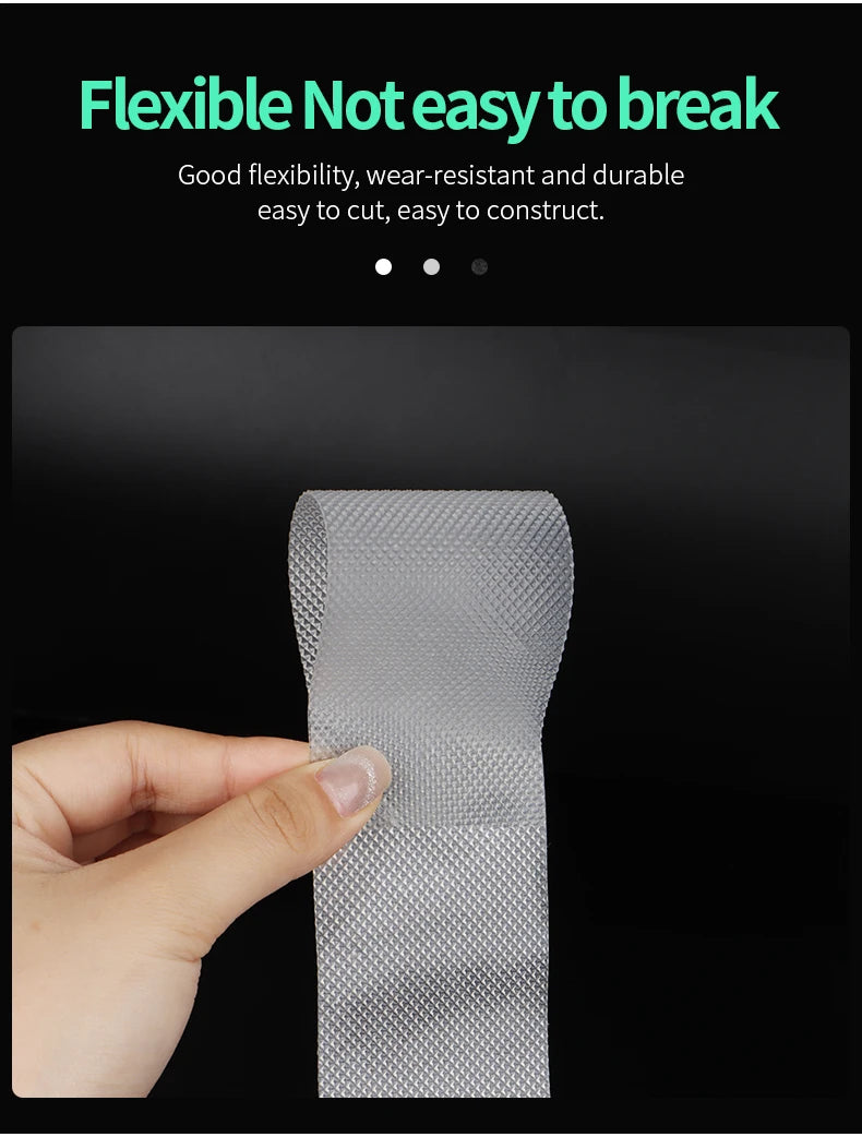 Anti Slip Tape, Non Slip Stair Tape for Steps Indoor Waterproof, Clear Safety Slip Traction Grip Tape for Tubs, Stairs, Boats