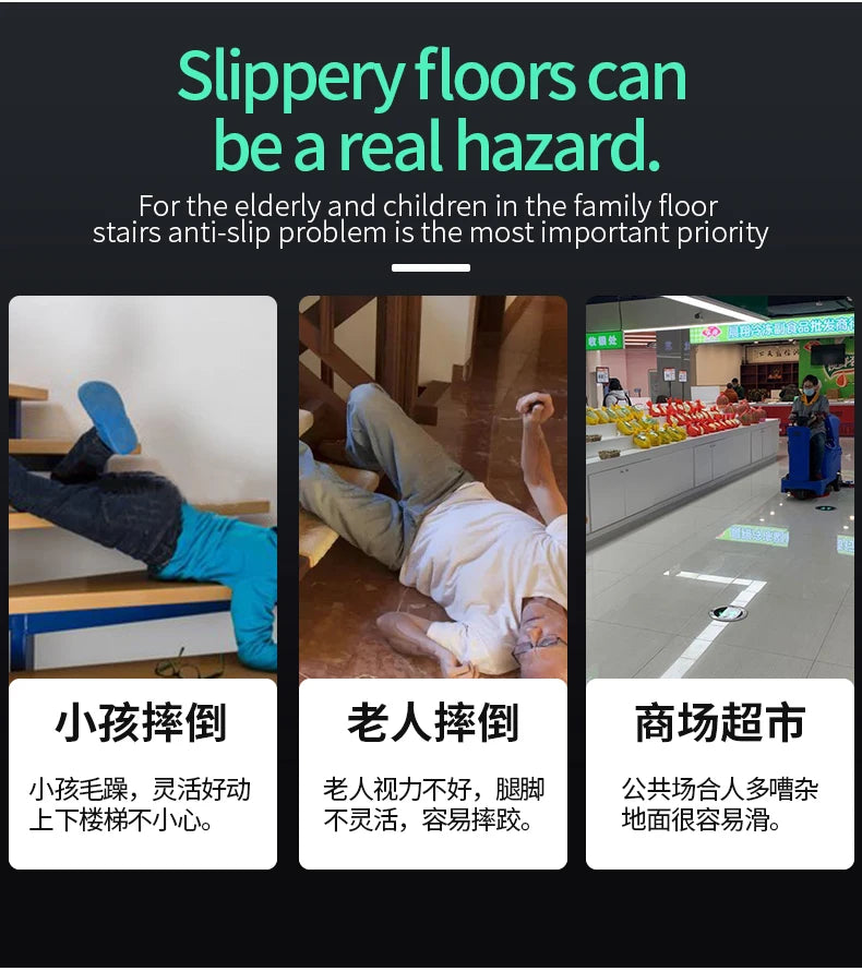 Anti Slip Tape, Non Slip Stair Tape for Steps Indoor Waterproof, Clear Safety Slip Traction Grip Tape for Tubs, Stairs, Boats