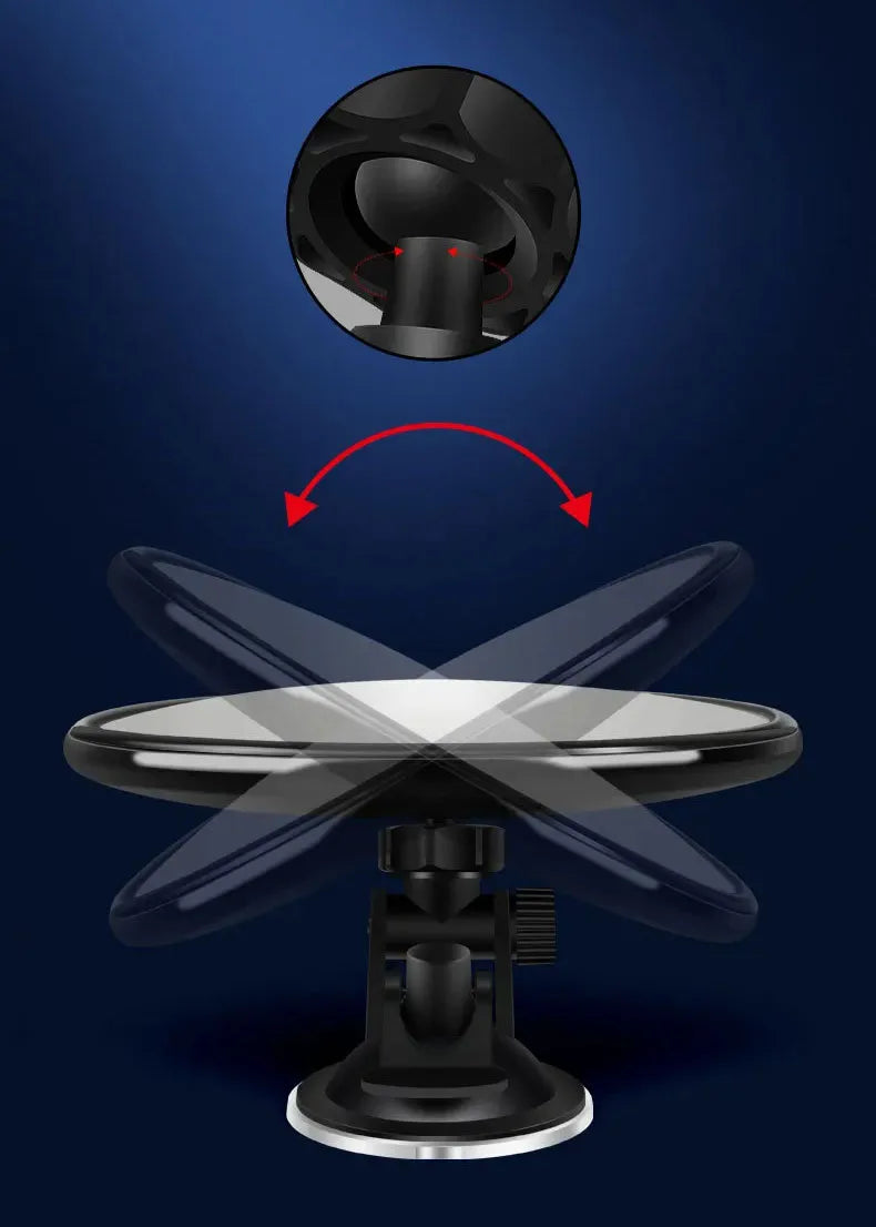 Car Mirror 360 Degrees Rotatable Dashboard Windshield Sun Visor Plate Auxiliary Observe Mirror Suction Cup Interior Baby Mirrors