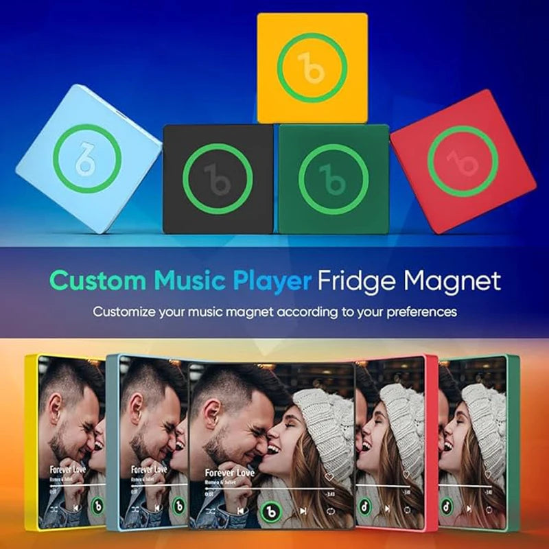 4.0 Gen Music Fridge Magnet with Frame, Personalized Refrigerator Magnets, Best Christmas Gift For Girlfriend For Wife