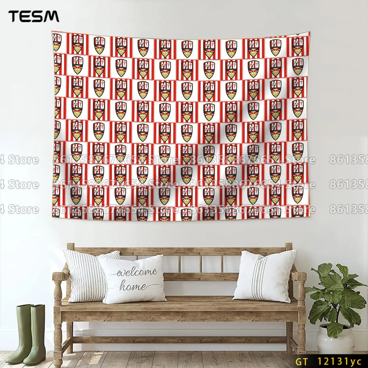 Wall Art Decor  Fabric Tapestry Wall Hanging  Living Room Bedroom Kitchen Dorm Decor Multi  Flag 3D printed pattern