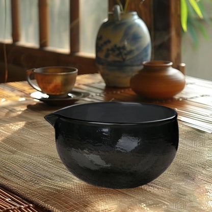 Matcha Bowl With Spout Ceremonial Matcha Chawan For Cold Brew Cold/Hot Water Matcha Mouth Tea Spoon Bowl Tea Set