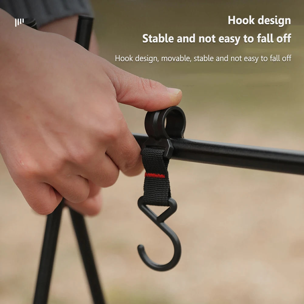 5/10pcs Outdoor Camping Moveable Hooks Detachable S-Shaped Hooks Hanging Storage Rack Multifunctional Outdoor Tools