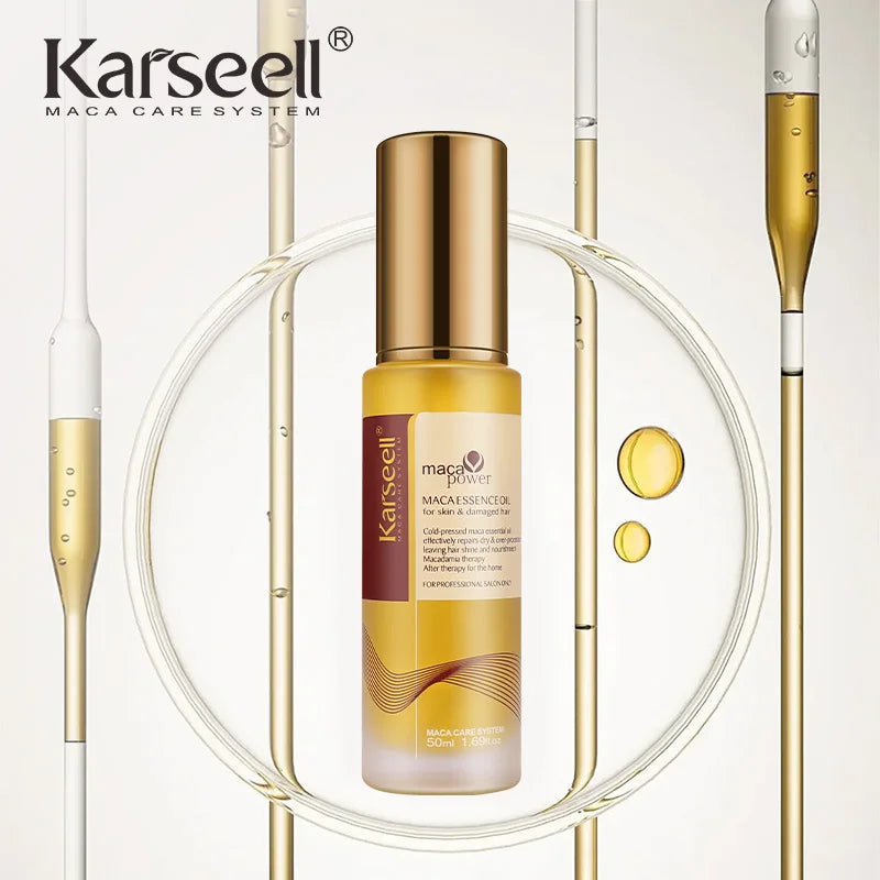 Karseell 1/2pcs Set Moroccan Argan Oil for Hair Healing Cold Pressed Weightless Argan Oil Hair Serum for Dry Damaged Hair