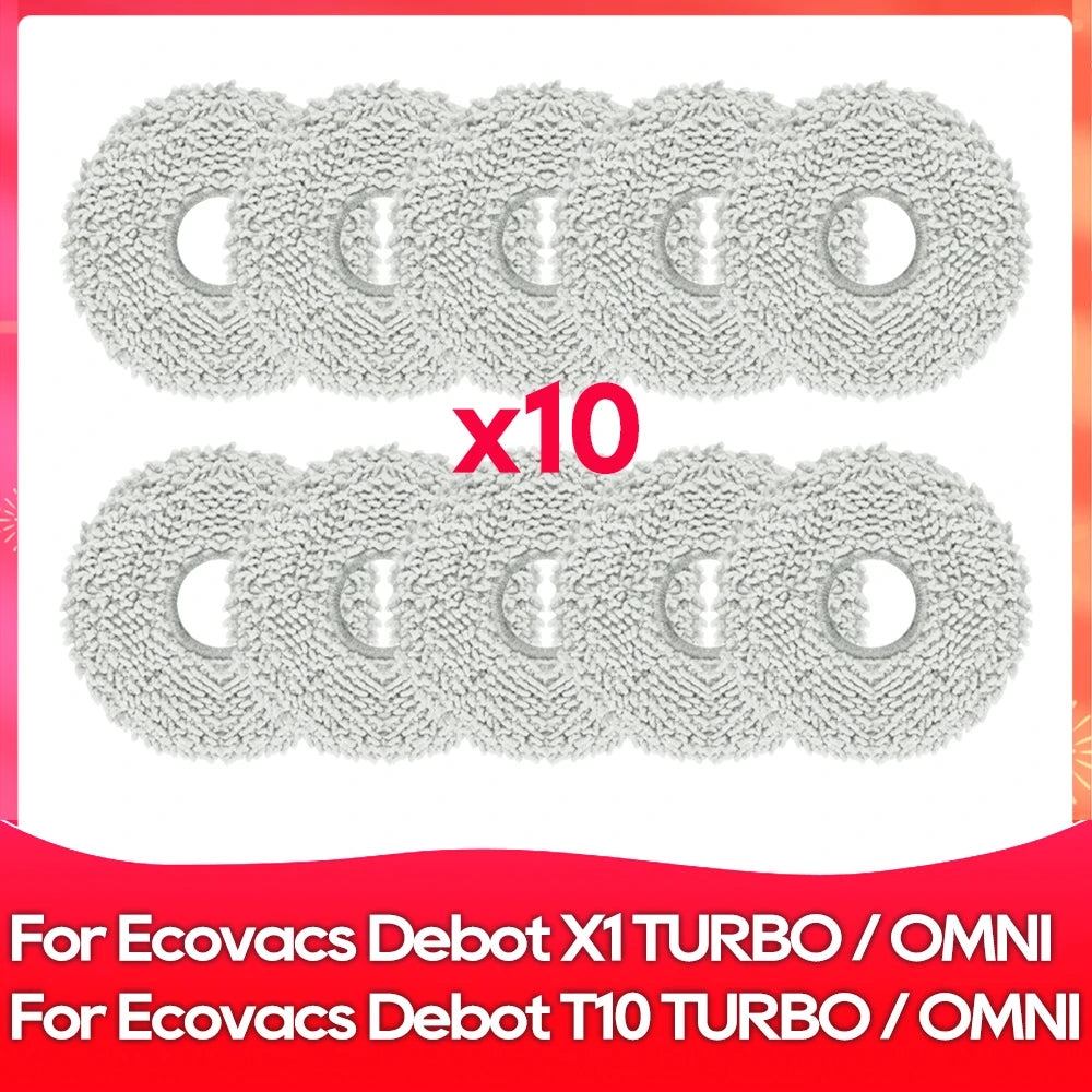 Compatible For ( Ecovacs X1 Turbo, X1 Omni, T10 Turbo, T10 Omni ) Main Side Brush Filter Mop Dust Bag Robot Vacuums Accessory