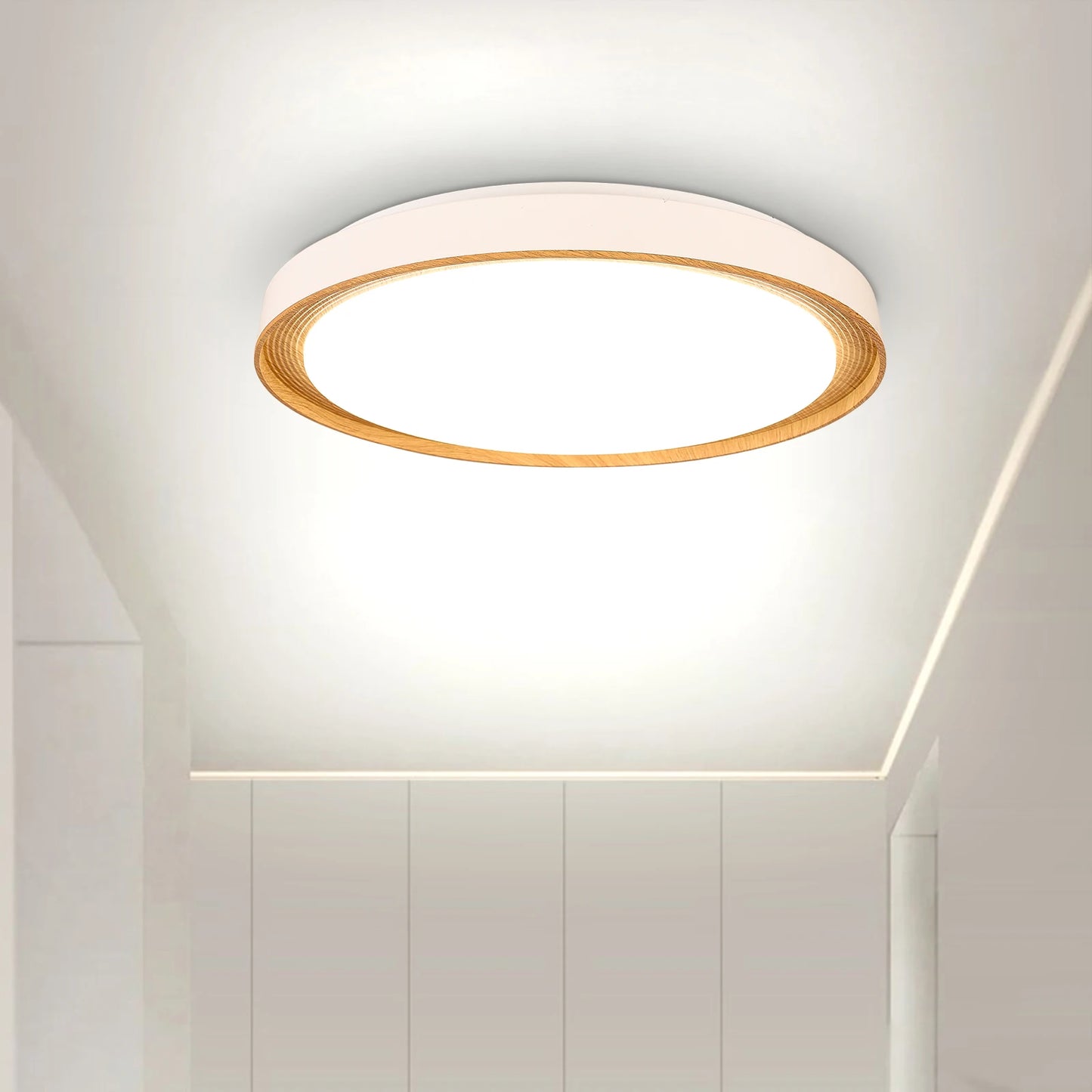 Modern LED Ceiling Light Wood  Home Lightng Living Room Kitchen Bedroom Bathroom Room Surface Ceiling Lamp Home Decoration