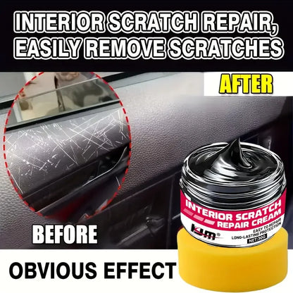 Car interior repair wax-plastic parts renewal,internal shine and tire protection,vehicle yellowing repair - removal of scratches