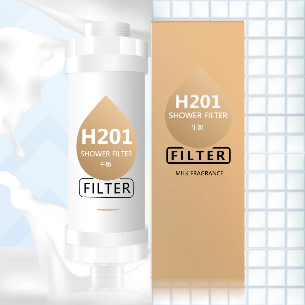 Vitamin C Shower Head Filter,Scented Bathing Shower Filter,Chlorine Removal Water Softener ,Natural Vitamin C Shower Filter
