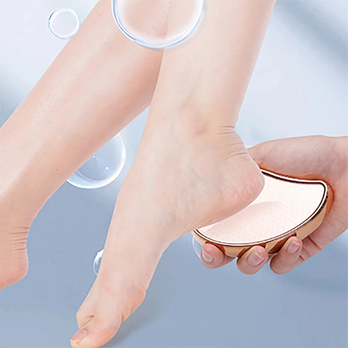 Nano glass foot grinder to remove dead skin calluses foot plate file to heel scraping sole skin pedicure grinding stone