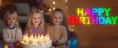 Smart LED Letters Lights Alphabet Light Decorative Name Letter Number Lamp Night Light USB MeRGBW App Music Sync Logo Game Home