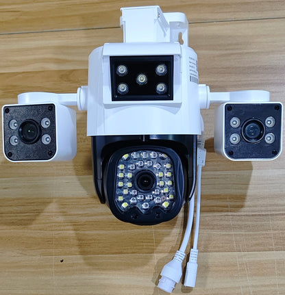 Linook 12MP,6K,3 lenses,WiFi monitoring camera,CCTV outdoor WiFi camera,IP camera,PTZ security protection camera,Security camer