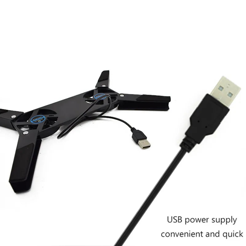 Laptop Cooling Pad Laptop Cooler USB Powered Cooling Pad Bracket 2 Fans for Laptop Universal 7 15" 1 Laptop Stand
