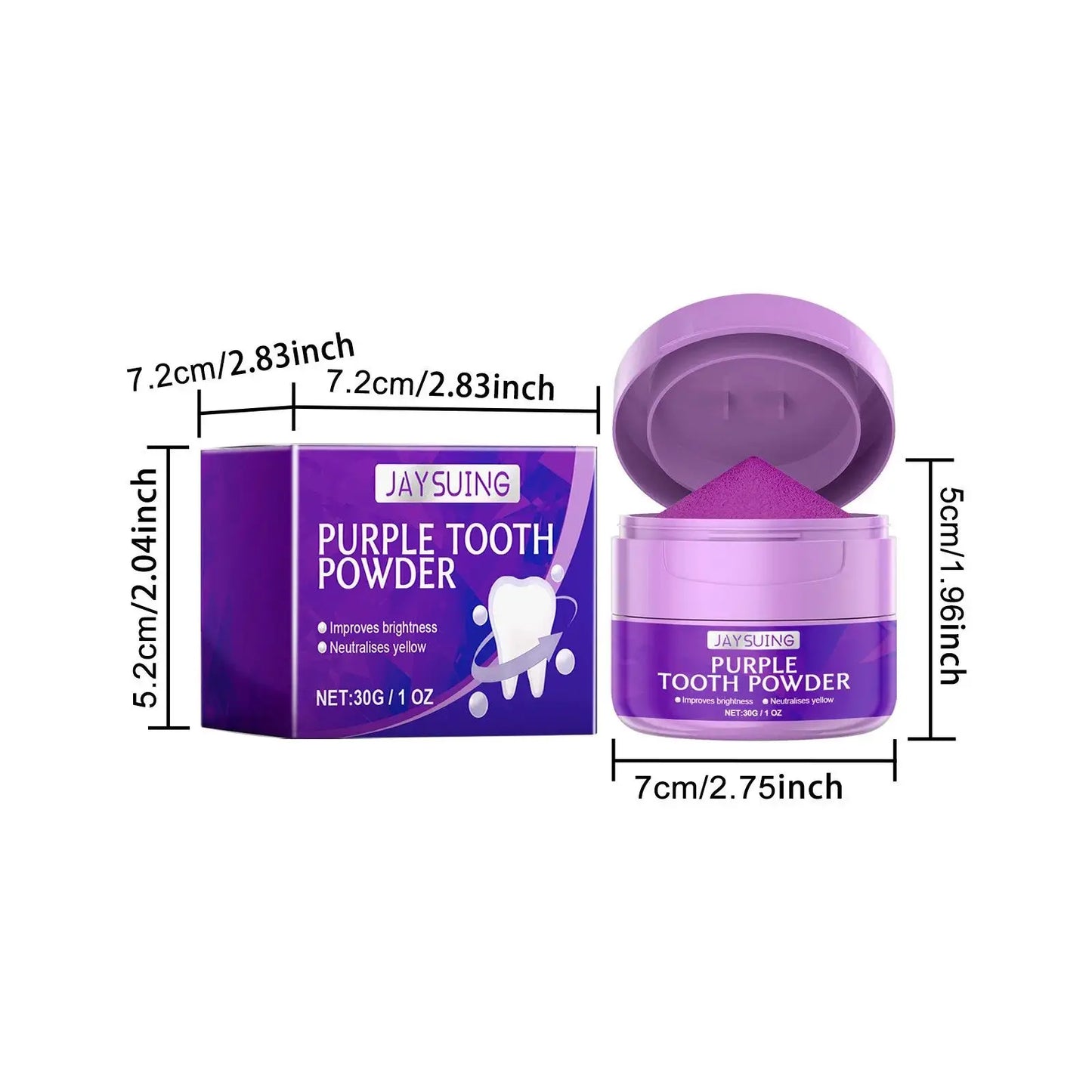 Whitening Tooth Powder Cleaning Oral Hygiene Fresh Breath Remove Plaque Stains Tartar Removal Bright Dental Brush Teeth Powder