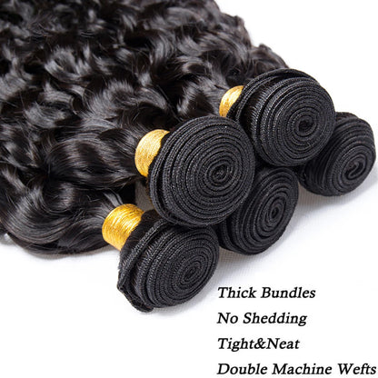 Burmese Afro Kinky Curly Human Hair Bundles Top Raw Hair Extensions Unprocessed Virgin Deep Water Wave 100% Human Hair Weave