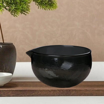 Matcha Bowl With Spout Ceremonial Matcha Chawan For Cold Brew Cold/Hot Water Matcha Mouth Tea Spoon Bowl Tea Set
