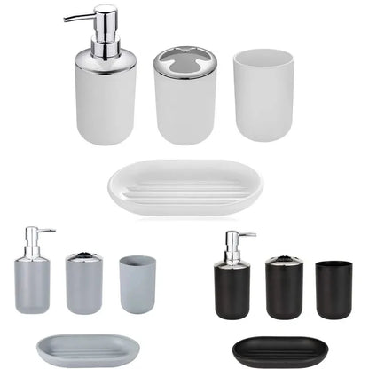 New luxury 4/6 piece bathroom accessories set various styles solid color high-end bathroom accessories set