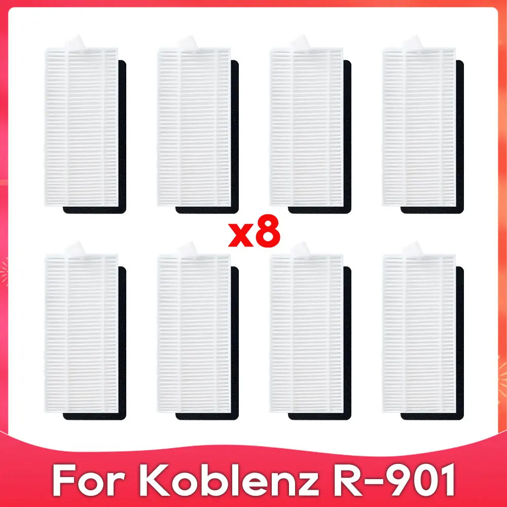 Fit For Koblenz R-901 Roller Side Brush Hepa Filter Mop Cloths Rag Robot Vacuums Accessories Replacement Spare Part