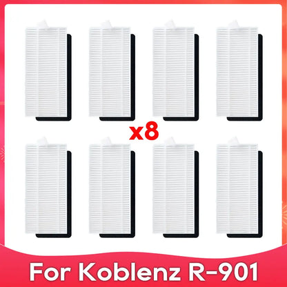 Fit For Koblenz R-901 Roller Side Brush Hepa Filter Mop Cloths Rag Robot Vacuums Accessories Replacement Spare Part