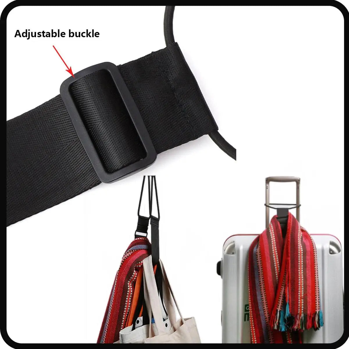 Elastic Adjustable Luggage Strap Versatile Reusable Strap Travel Simple Suitcase Accessories Bag Fastening Rope for Carry On Bag