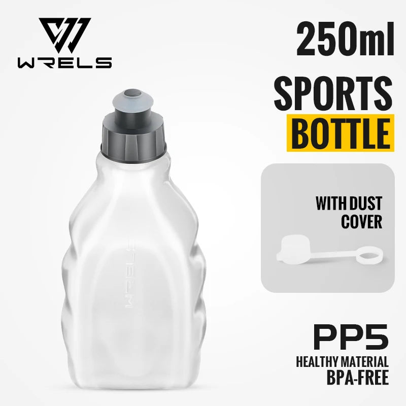 WRELS Sports Water Bottles Handheld Hydration Running Water Bottles BPA-Free Water Bottles for the Running Hydration Belt 250ml