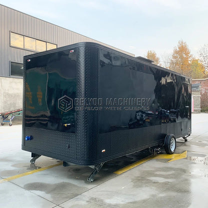 Luxury Multifunction Concession Food Trailer Coffee Vending Truck Big Mobile Food Truck Food Trailer for Street Fast Food