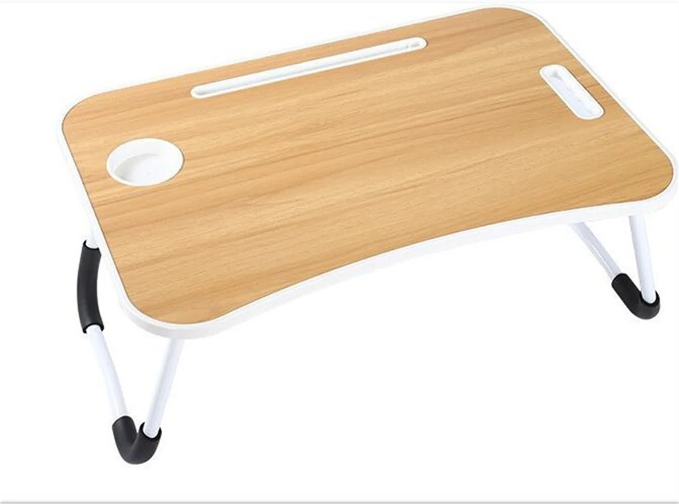 Wooden folding Laptop table for Laptop on sofa or bed. Multipurpose breakfast reading work tray laptop table