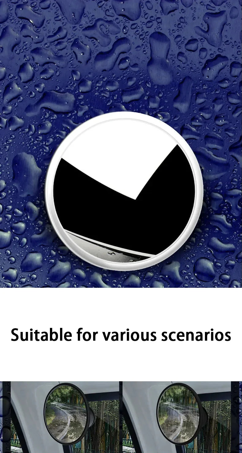 Car Mirror 360 Degrees Rotatable Dashboard Windshield Sun Visor Plate Auxiliary Observe Mirror Suction Cup Interior Baby Mirrors