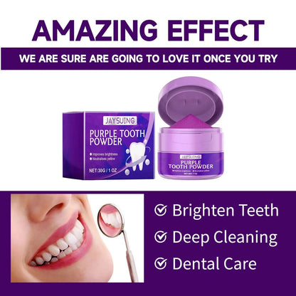 Whitening Tooth Powder Cleaning Oral Hygiene Fresh Breath Remove Plaque Stains Tartar Removal Bright Dental Brush Teeth Powder