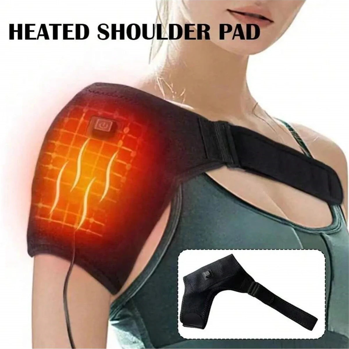 Heated And Vibrating Knee Massage Pad, heated knee massager - knee relaxation and warmth