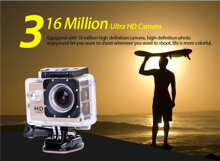 Underwater Waterproof Sports Dv Multifunctional Outdoor Riding Locomotive Sports Camera Sports Camera Diving Camera