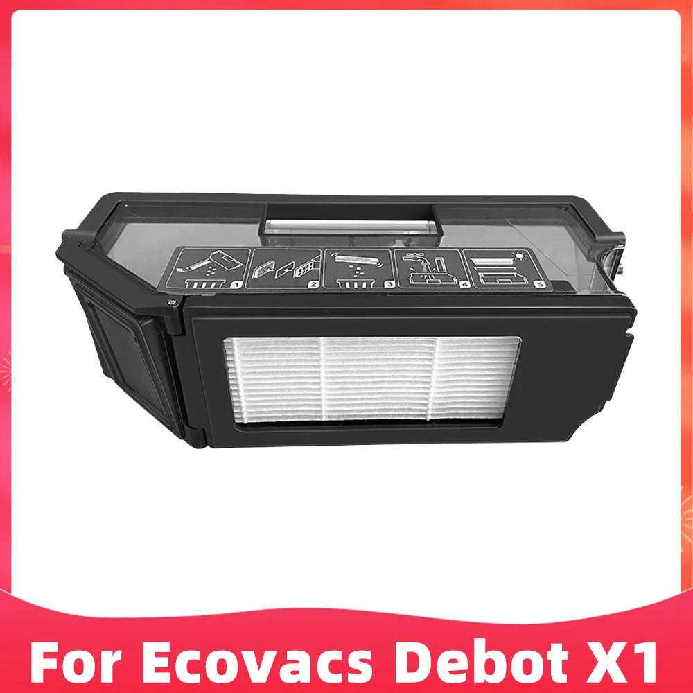 Compatible For ( Ecovacs X1 Turbo, X1 Omni, T10 Turbo, T10 Omni ) Main Side Brush Filter Mop Dust Bag Robot Vacuums Accessory